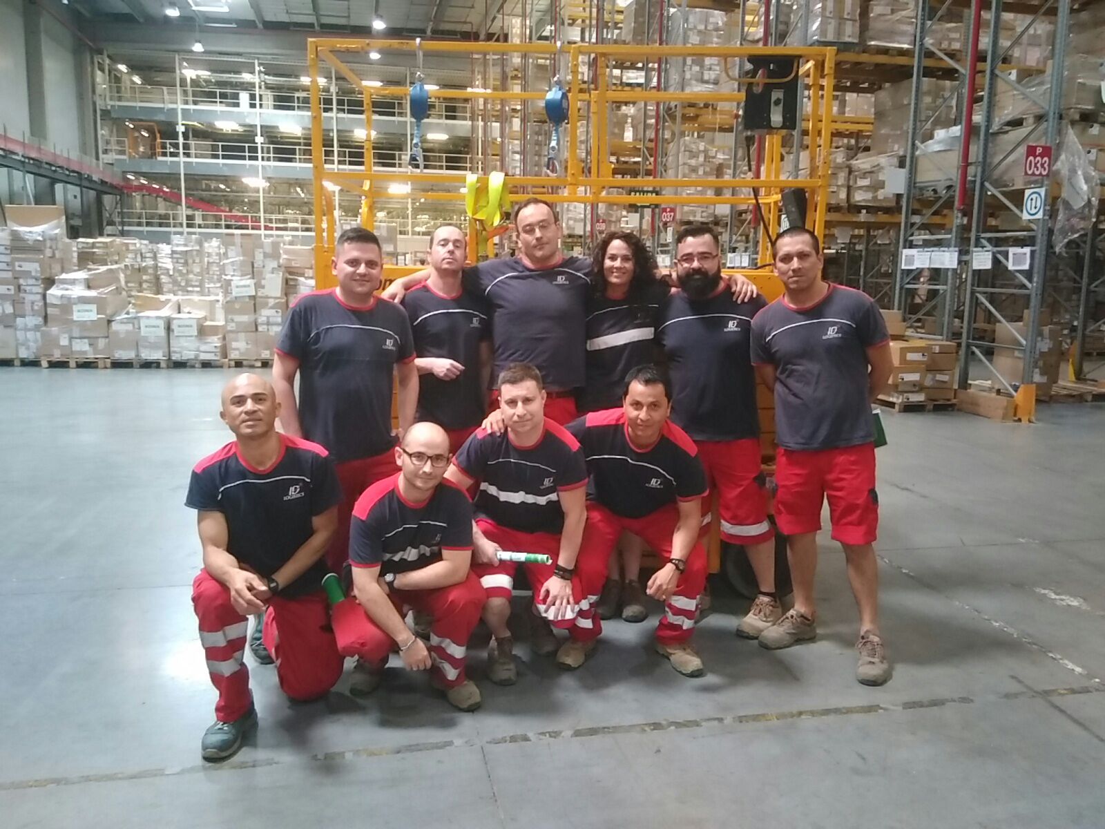 Grupo del curso de Plataforma Elevadora para ID LOGISTICS