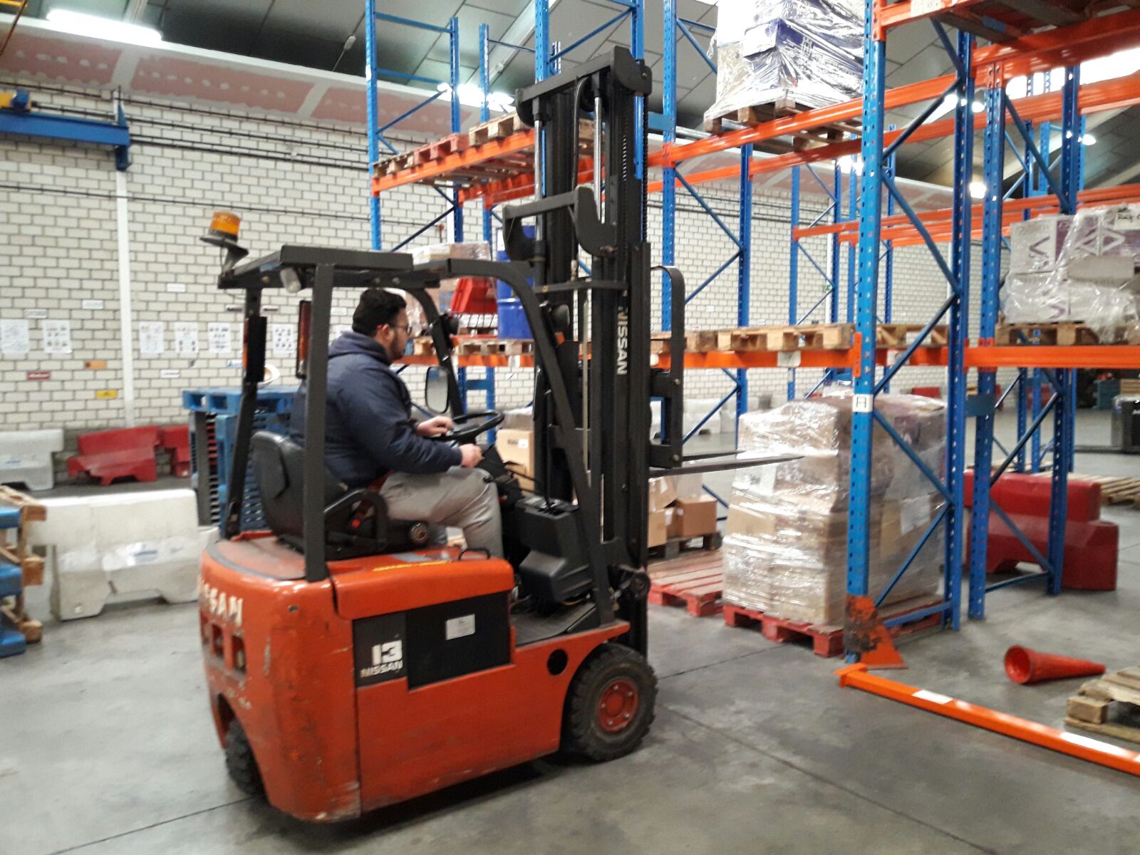 Prácticas con carretilla frontal para la Cámara de Comercio