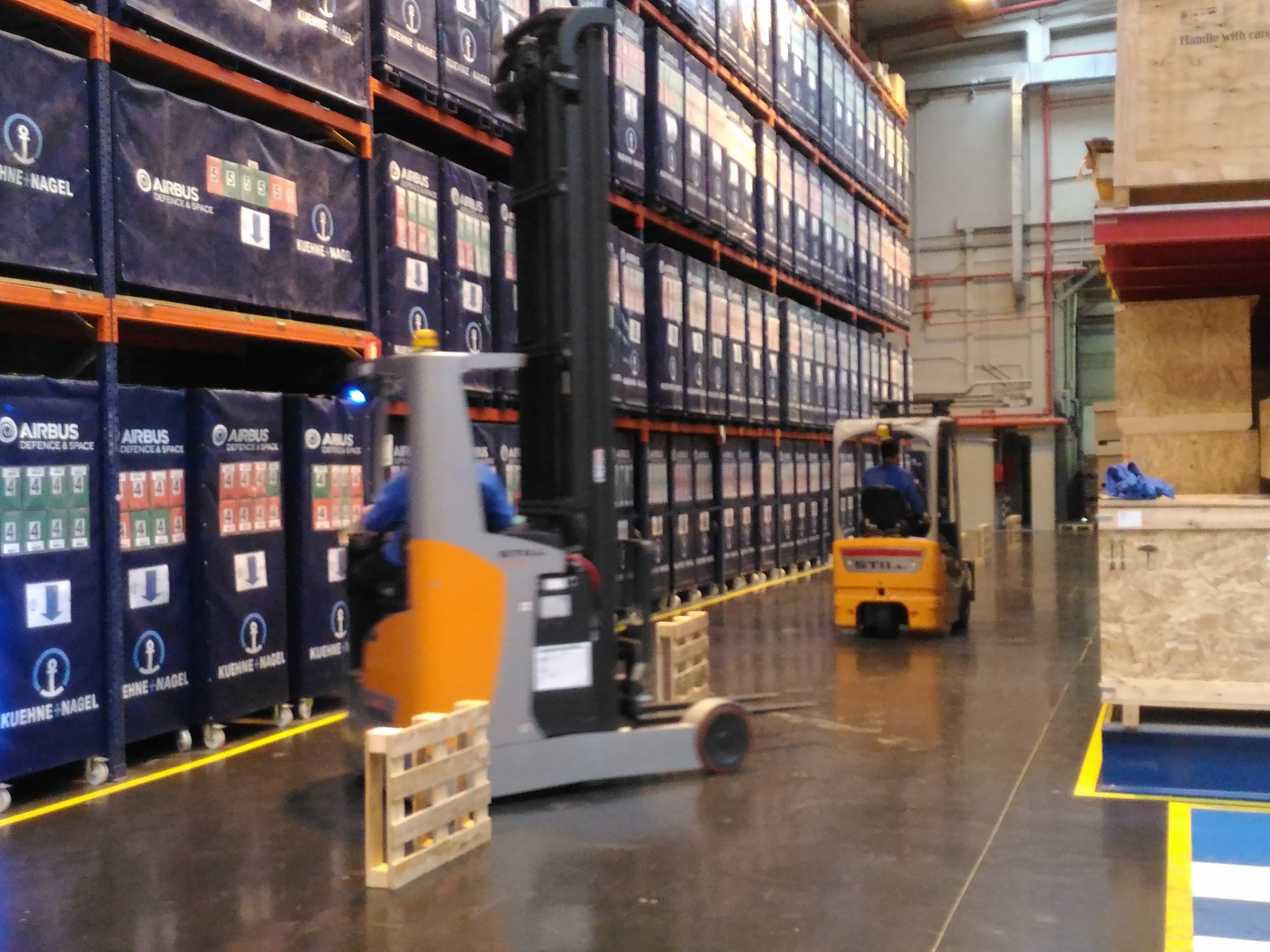 Ejercicios de circulación con obstáculos para KUEHNE NAGEL en Sevilla
