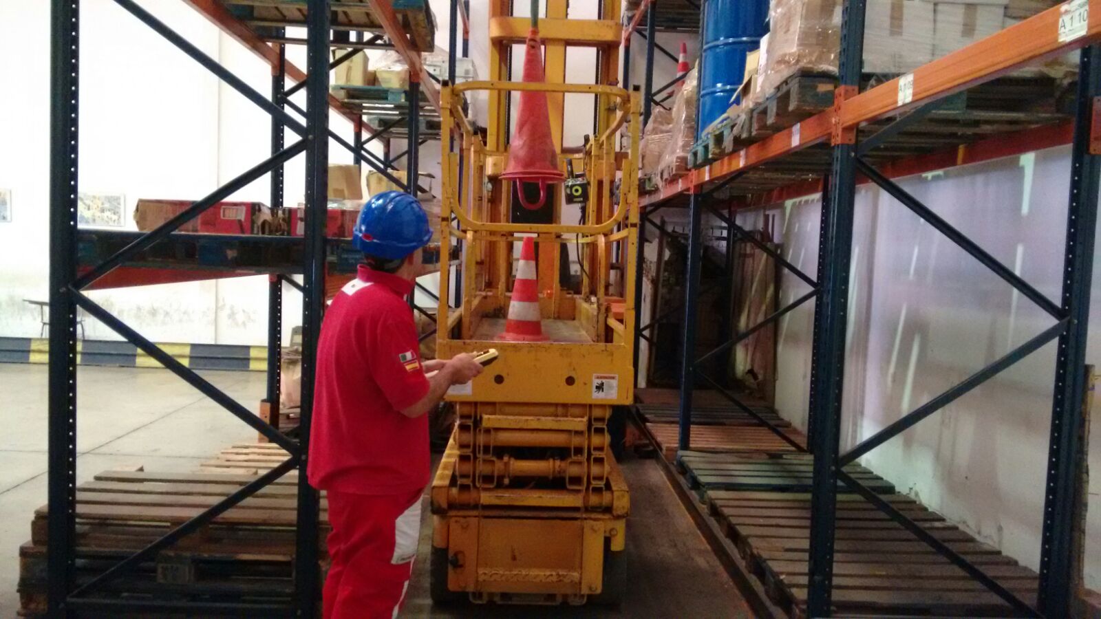 Prácticas con grúa puente para la empresa ERCA