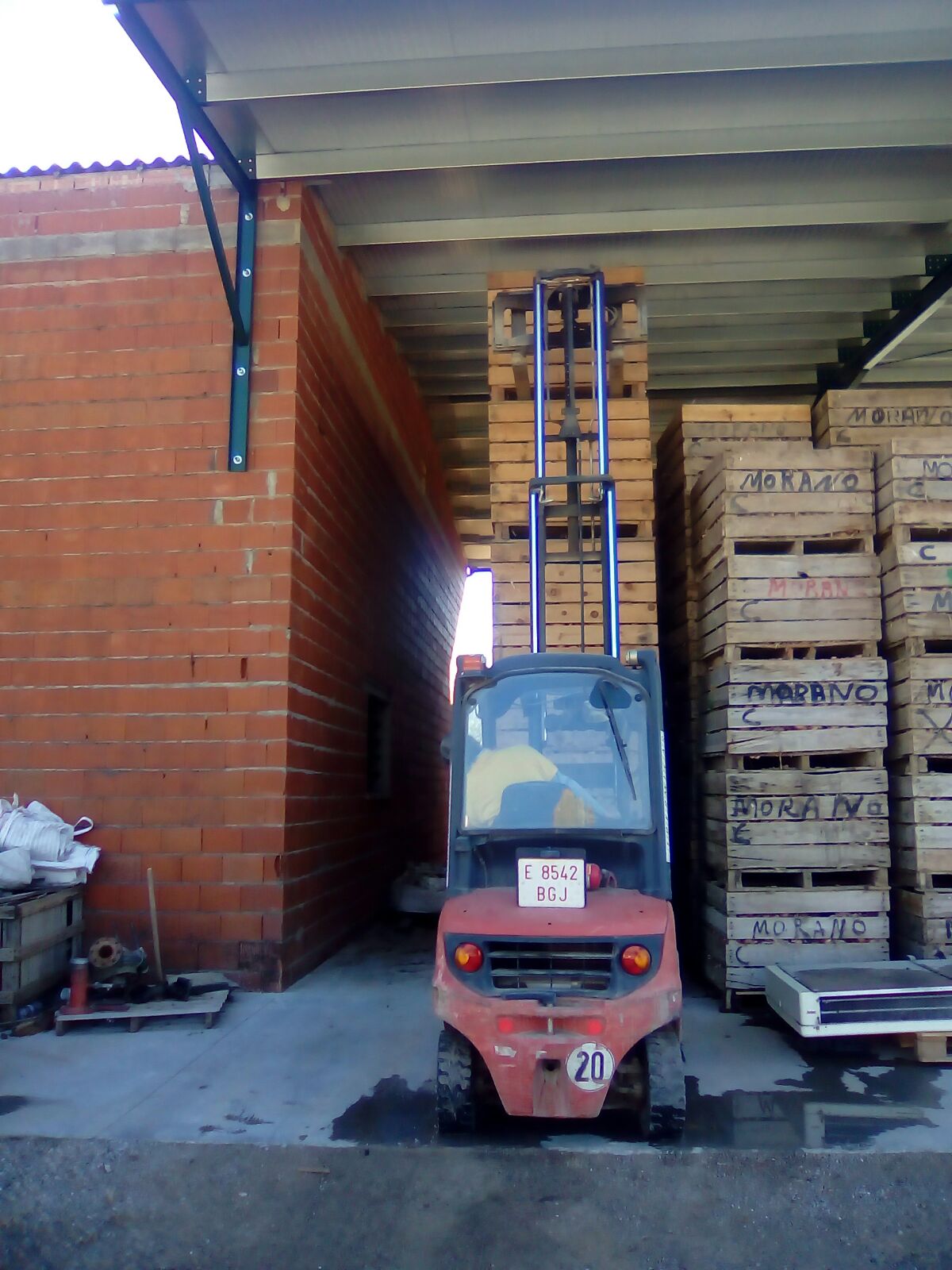 Apilado en altura con carretilla frontal