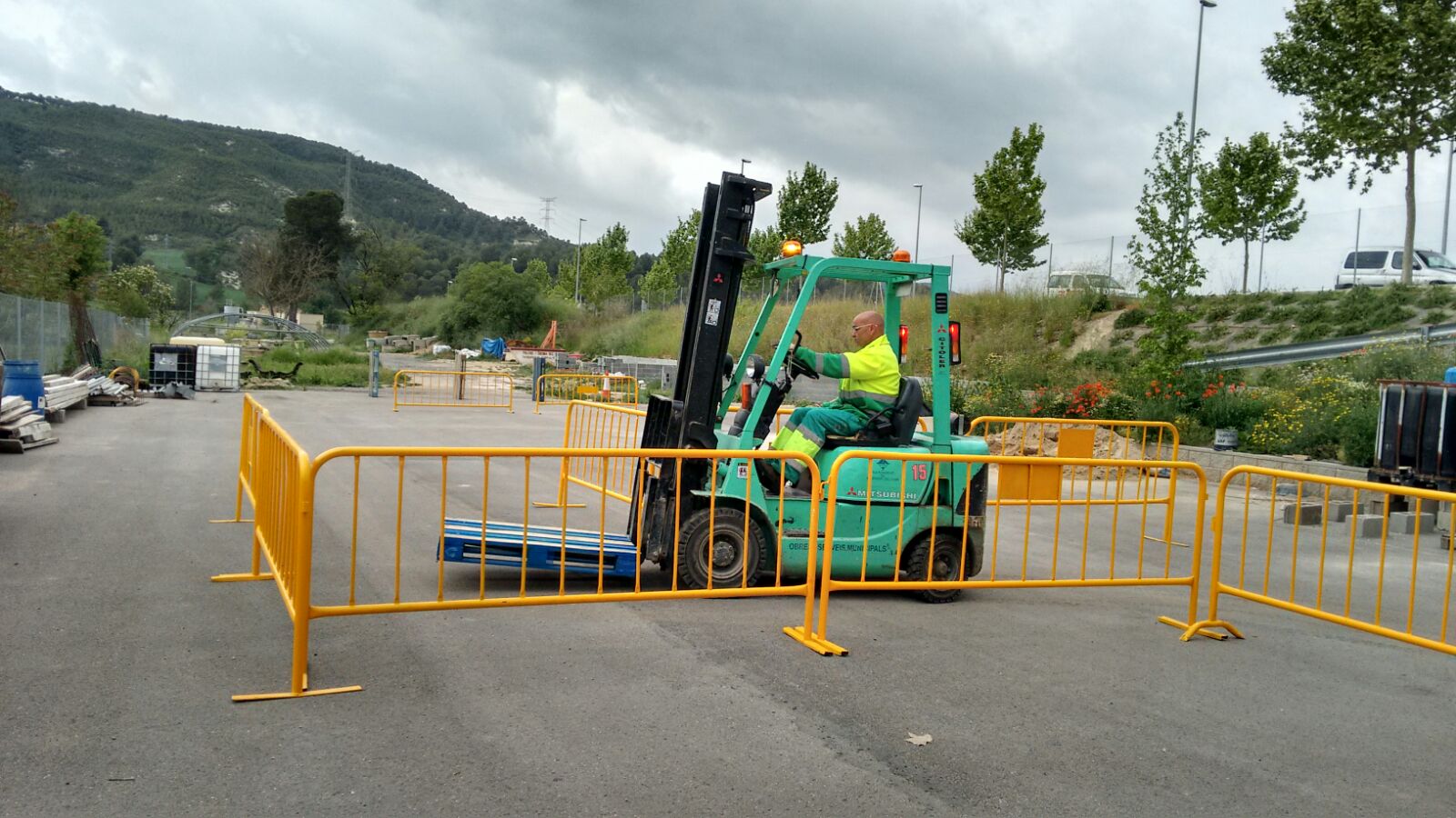 Circulación y apilado con Carretilla Frontal