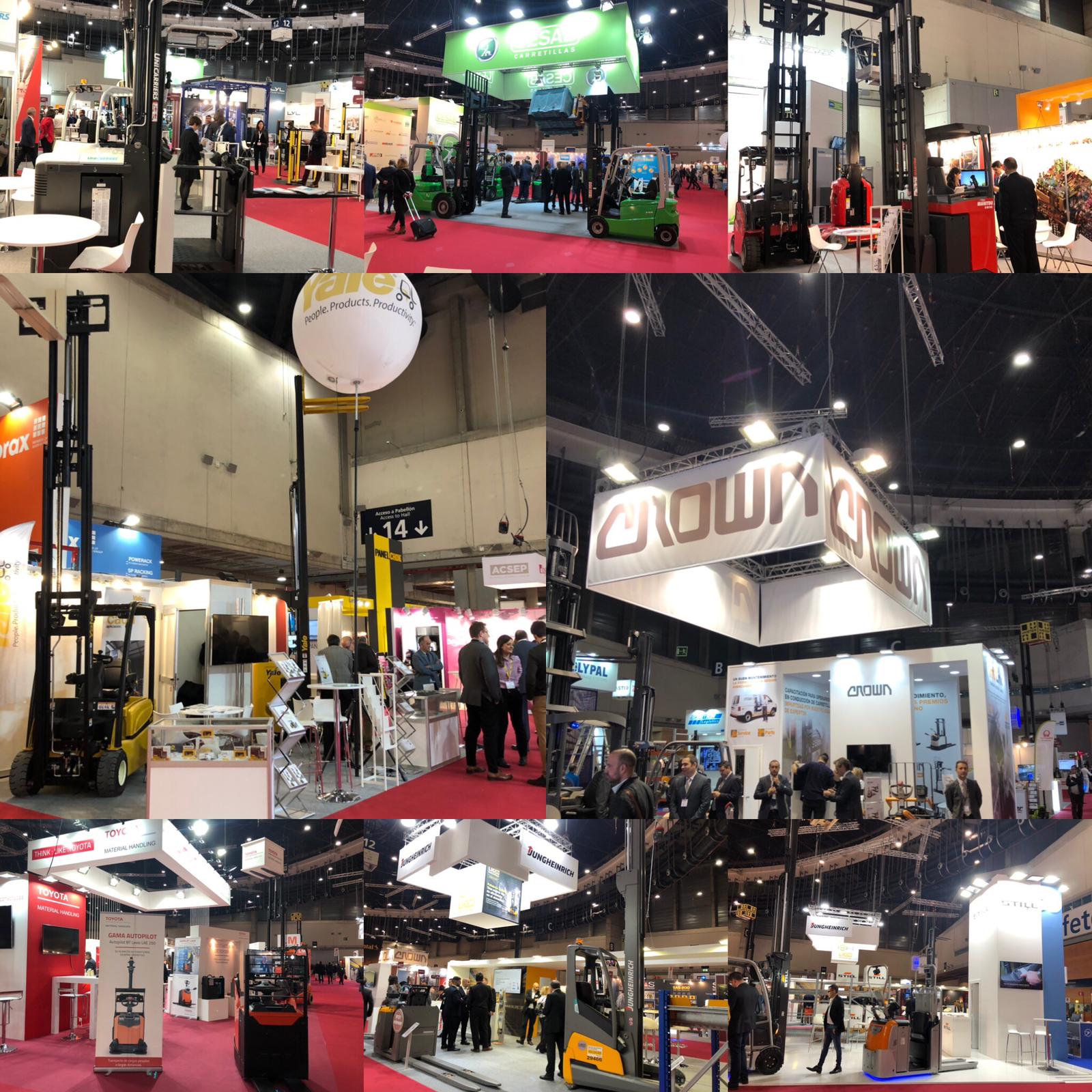 Gran representación del sector Carretillas en Logistics 2018