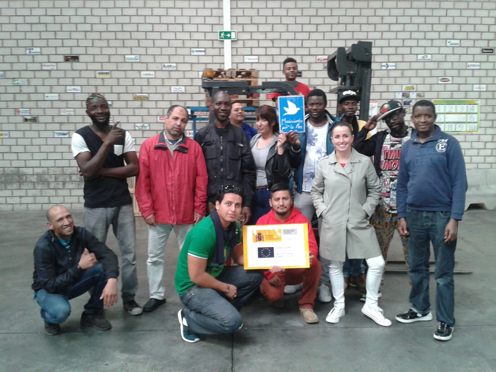 Curso de carretillas para Movimiento por la Paz