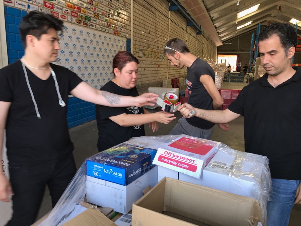 Prácticas de preparación de pedidos de la asociación Paideia