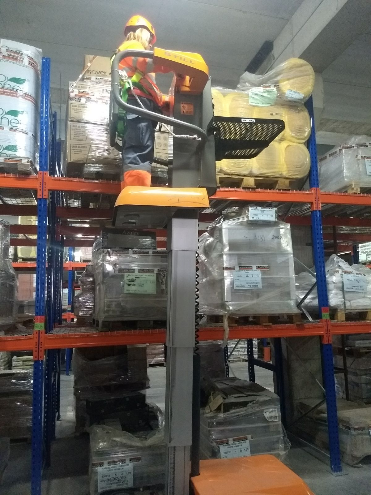 Trabajo en altura con PEMP Unipersonal