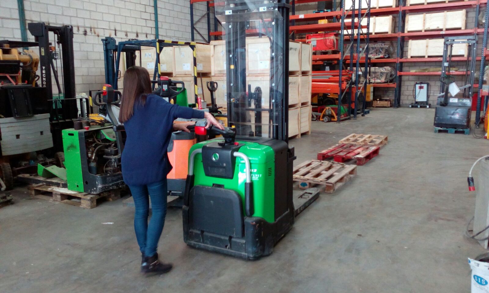 Ejercicio con apilador en Expanet