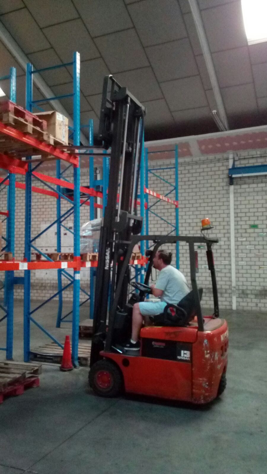 Prácticas de estiba con carga real de carretilla frontal